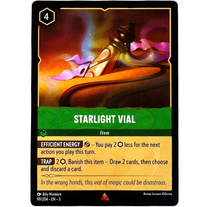 Starlight Vial - Rare - Disney Lorcana TCG Into the Inklands #99/204