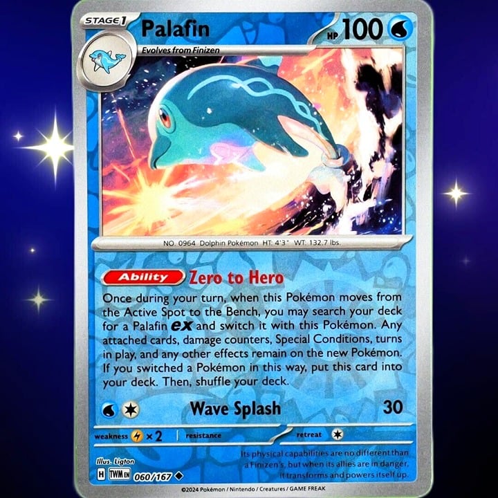 Palafin - Reverse Holo - Pokemon Scarlet & Violet Twilight Masquerade #060/167