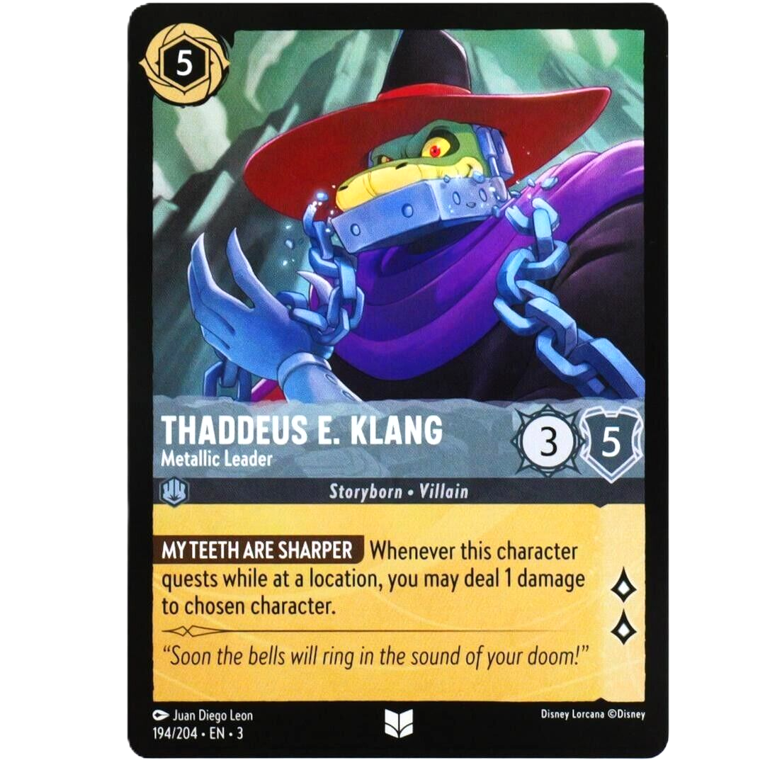 Thaddeus E. Klang Metallic Leader - Disney Lorcana Into the Inklands #194/204