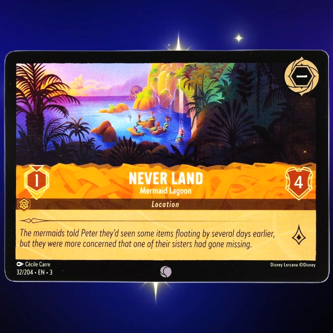 Never Land Mermaid Lagoon - Common - Disney Lorcana Into the Inklands #32/204
