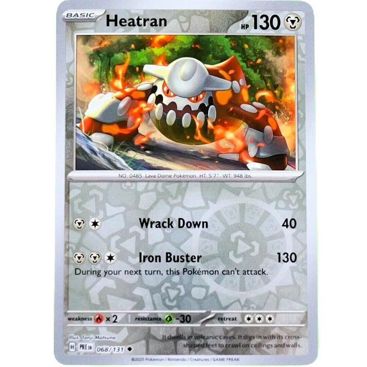 Heatran - Reverse Holo - Pokemon TCG Prismatic Evolutions #068/131