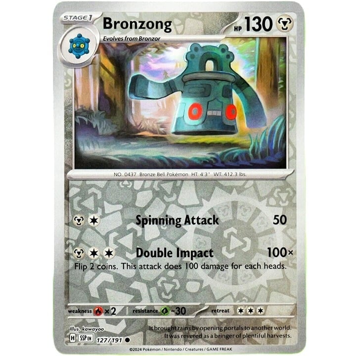 Bronzong - Reverse Holo - Pokemon TCG Surging Sparks #127/191