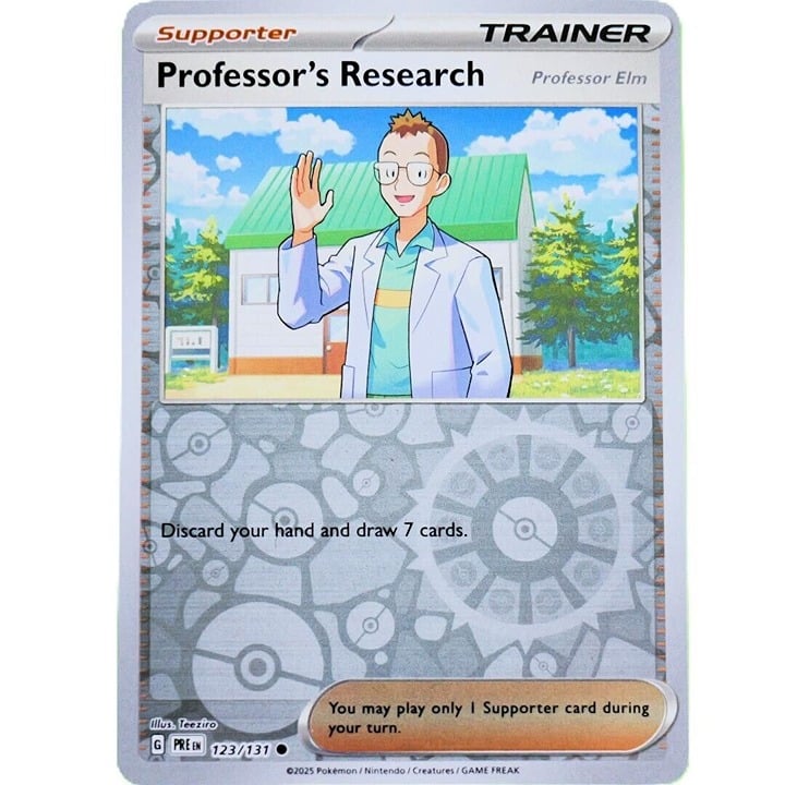 Professor's Research - Reverse Holo - Pokemon TCG Prismatic Evolutions #123/131