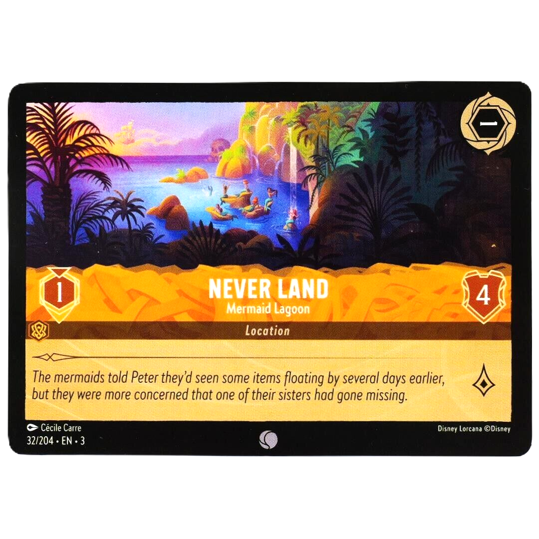 Never Land Mermaid Lagoon - Common - Disney Lorcana Into the Inklands #32/204