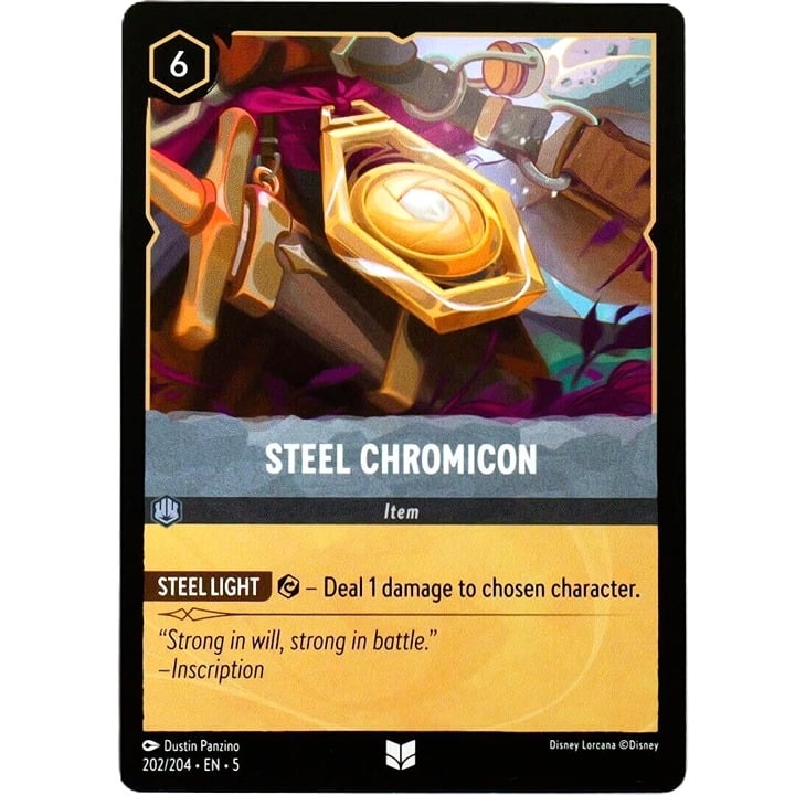 Steel Chromicon - Uncommon - Disney Lorcana TCG Shimmering Skies #202/204