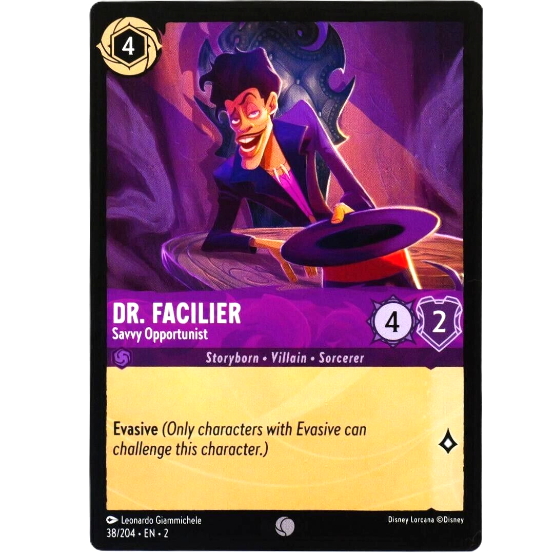 Dr. Facilier Savvy Opportunist - Common - Disney Lorcana Rise of the Floodborn #38/204