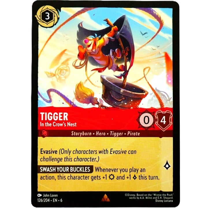 Tigger In the Crow's Nest - Rare - Disney Lorcana TCG Azurite Sea #126/204
