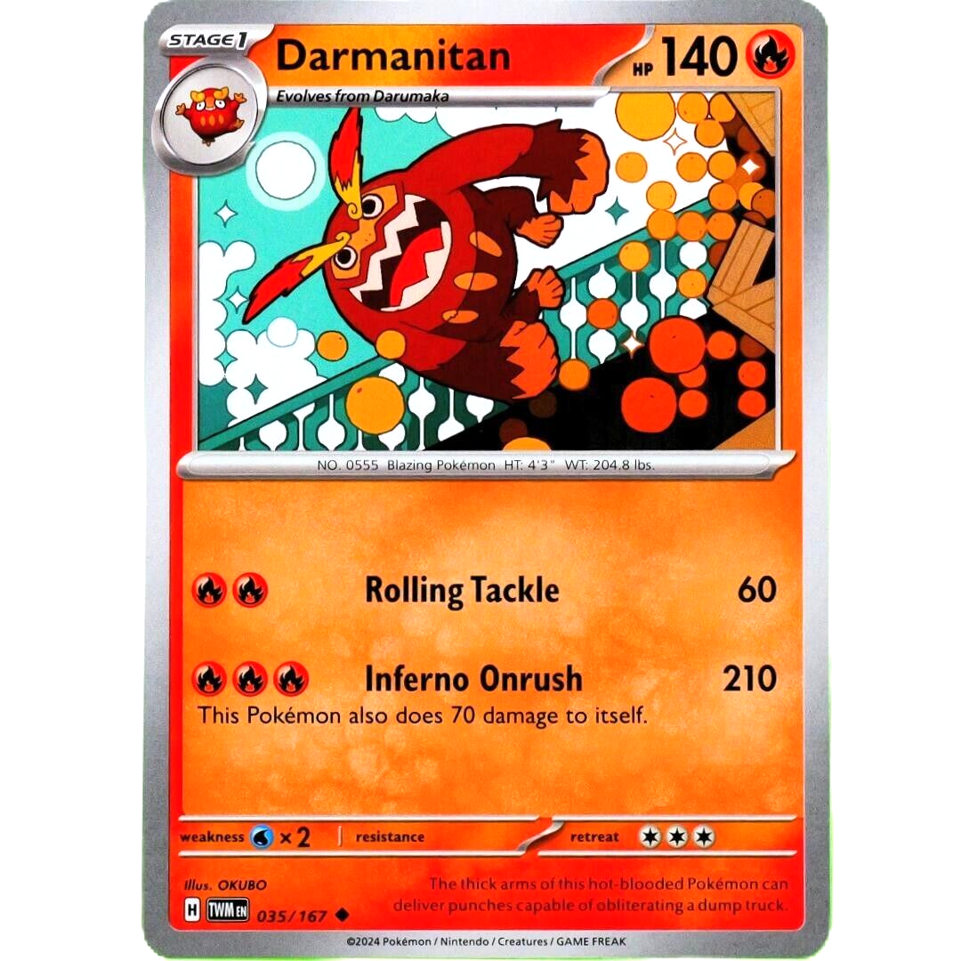 Darmanitan - Uncommon - Pokemon Scarlet & Violet Twilight Masquerade #035/167