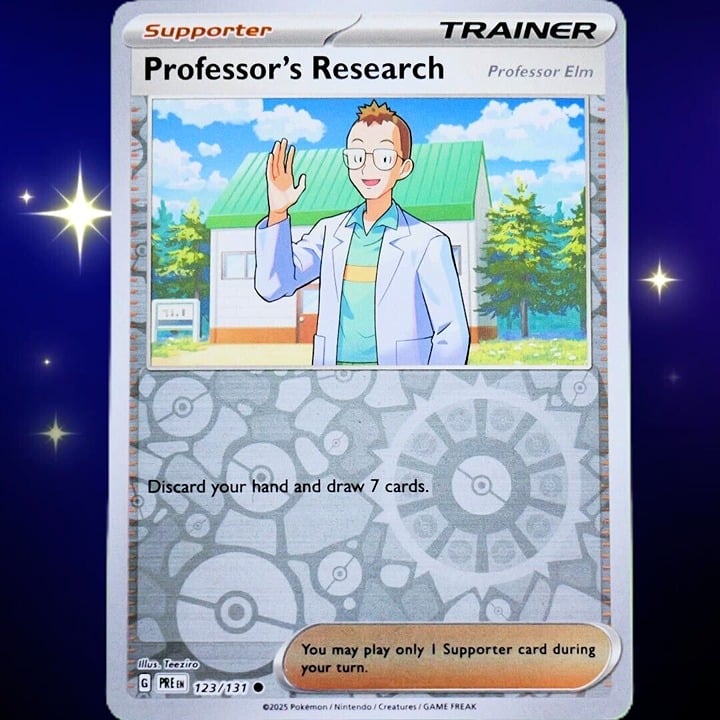 Professor's Research - Reverse Holo - Pokemon TCG Prismatic Evolutions #123/131
