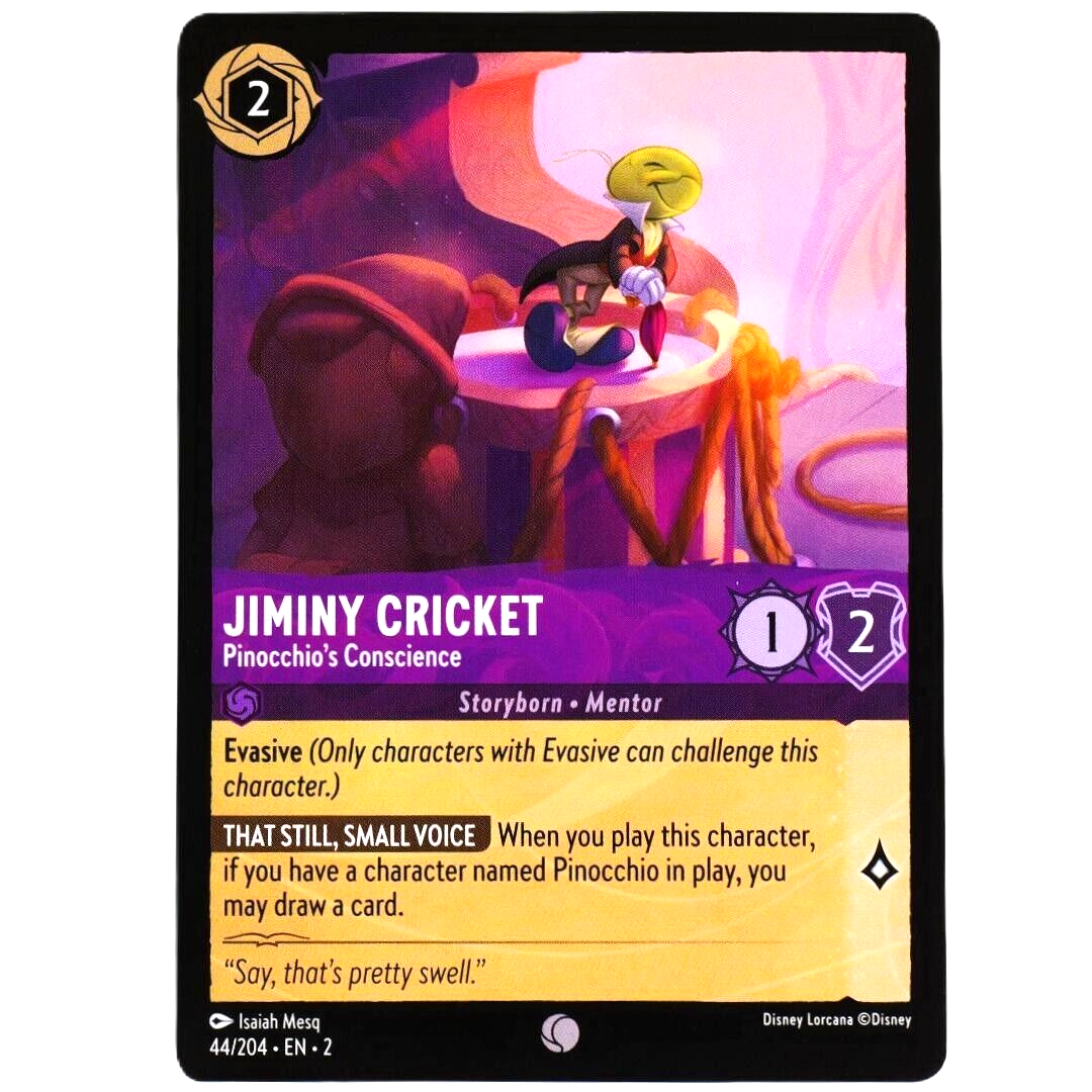 Jiminy Cricket Pinocchio's Conscience - Lorcana Rise of the Floodborn #44/204