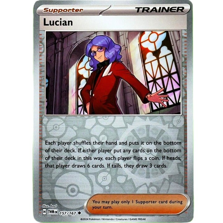 Lucian - Uncommon Reverse Holo - Pokemon TCG Twilight Masquerade #157/167