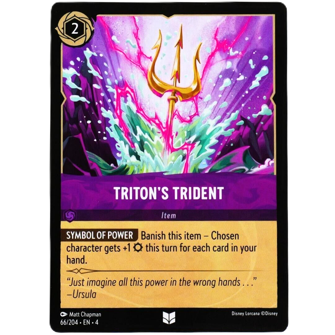 Triton's Trident Item Card - Uncommon - Disney Lorcana Ursula's Return #66/204