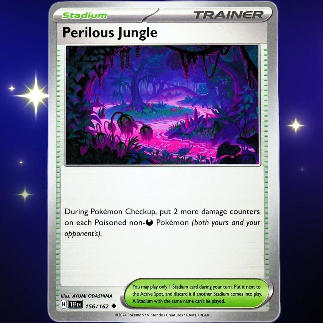 Stadium Perilous Jungle - Uncommon - Pokemon TCG Scarlet & Violet Temporal Forces #156/162
