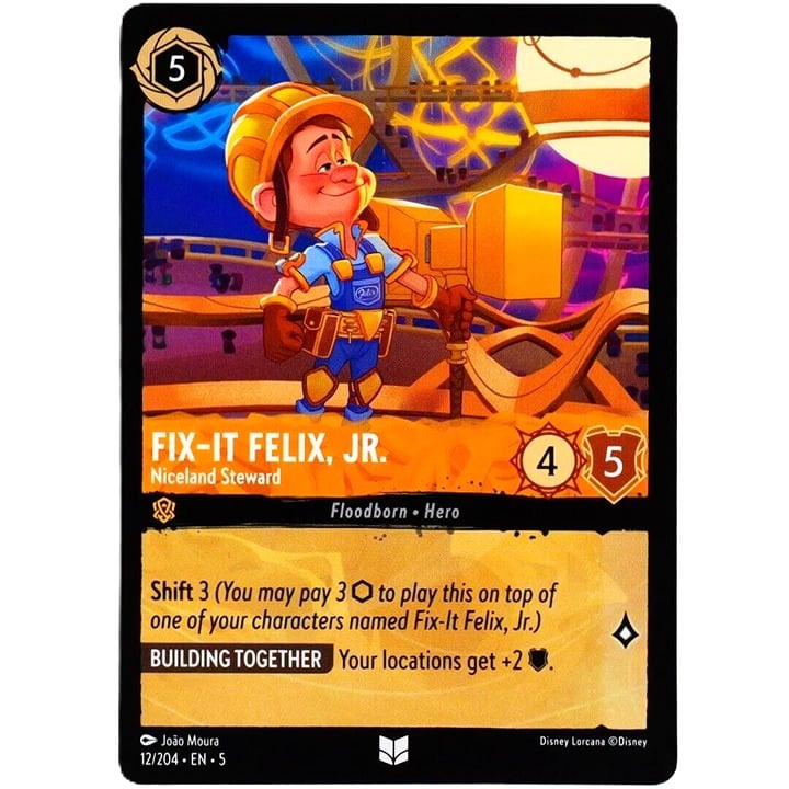 Fix-It Felix, JR. Niceland Steward - Disney Lorcana TCG Shimmering Skies #12/204