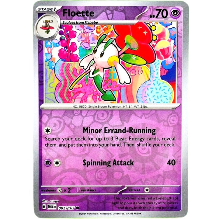 Floette - Reverse Holo - Pokemon Scarlet & Violet Twilight Masquerade #087/167