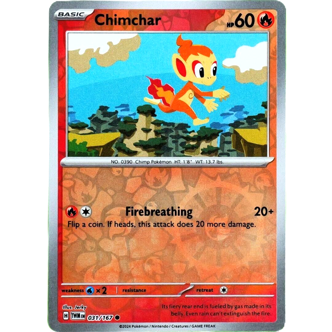 Chimchar - Reverse Holo - Pokemon Scarlet & Violet Twilight Masquerade #031/167