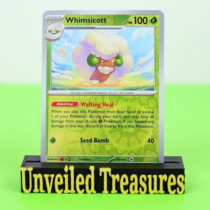 Whimsicott - Rare Reverse Holo - Pokemon TCG Prismatic Evolutions #008/131