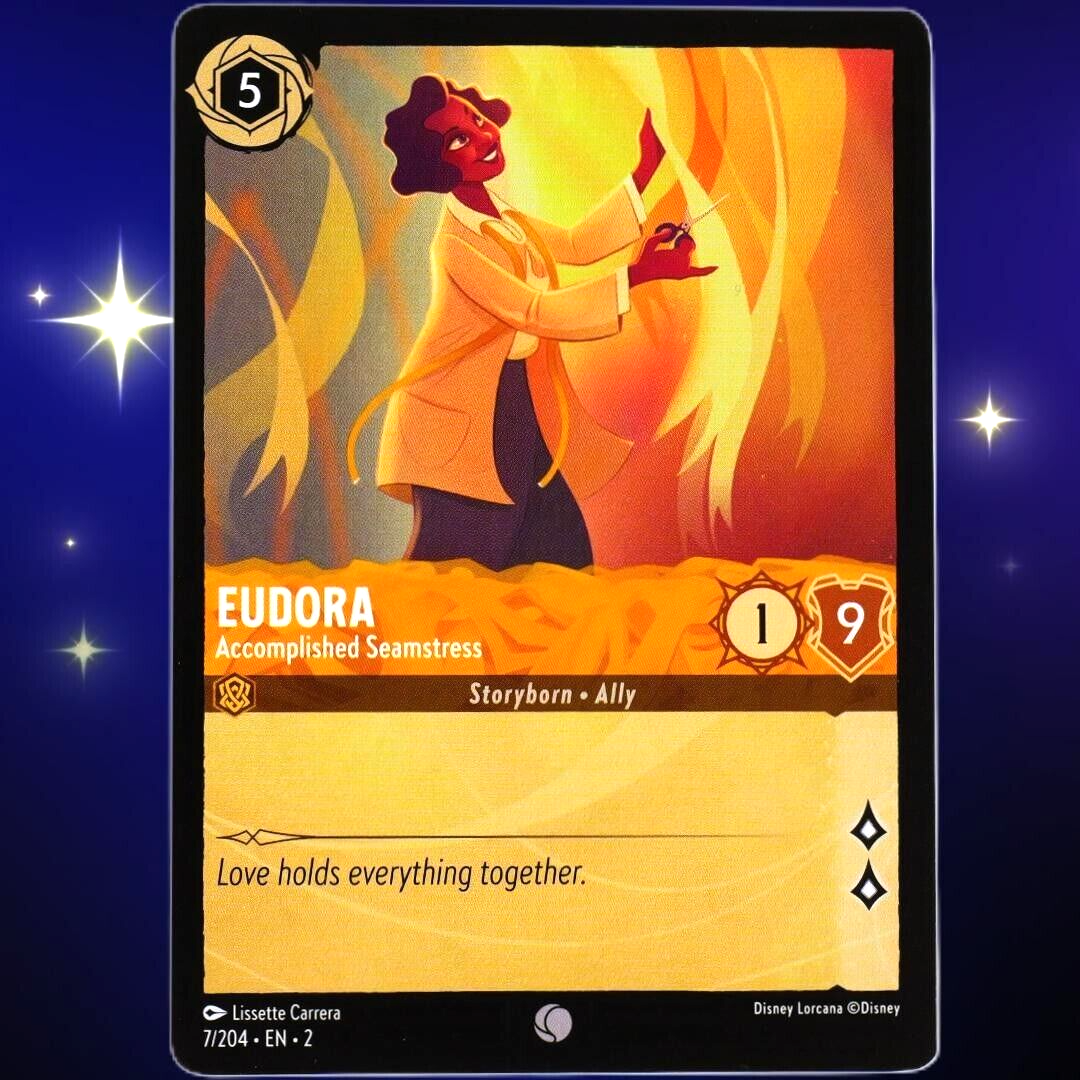 4x Eudora Accomplished Seamstress - Disney Lorcana Rise of the Floodborn #7/204