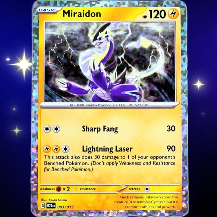 Miraidon - Holo - Pokemon TCG McDonald's 2024 Promo #003/015