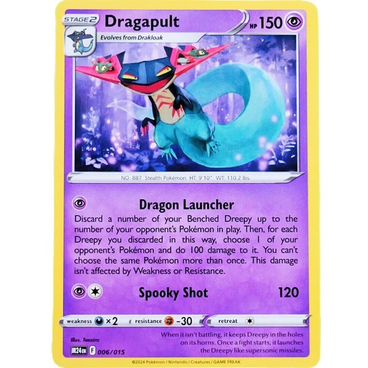 Dragapult - Promo Card - Pokemon TCG McDonald's 2024 Promo #006/015