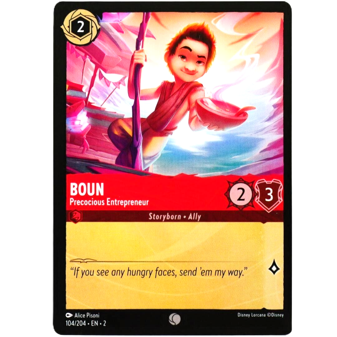 Boun Precocious Entrepreneur - Disney Lorcana TCG Rise of the Floodborn #104/204