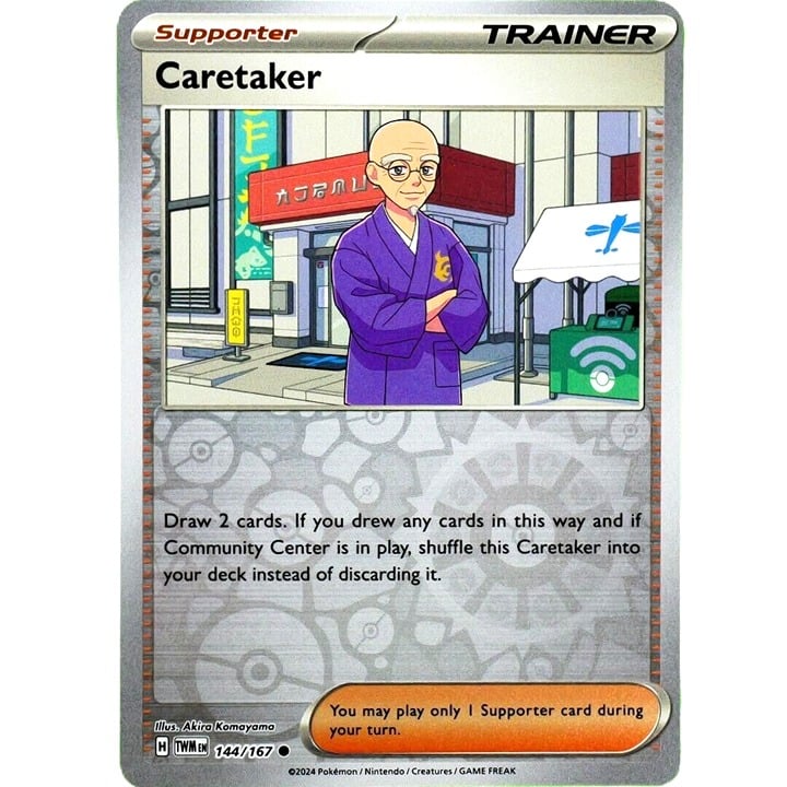 Caretaker - Reverse Holo - Pokemon Scarlet & Violet Twilight Masquerade #144/167