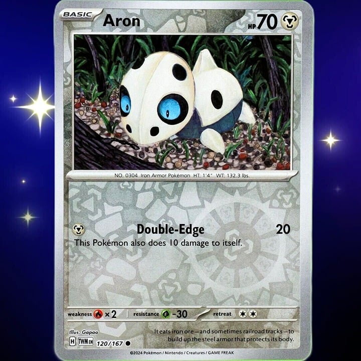 Aron - Reverse Holo - Pokemon Scarlet & Violet Twilight Masquerade #120/167