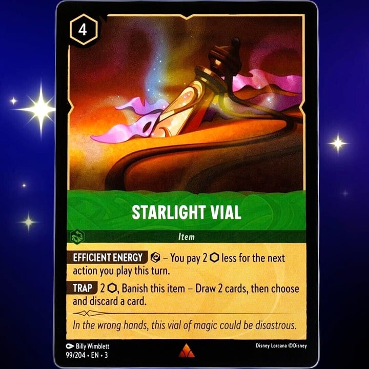 Starlight Vial - Rare - Disney Lorcana TCG Into the Inklands #99/204
