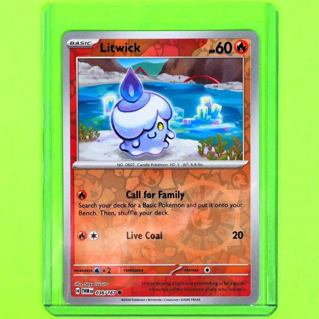 Litwick - Reverse Holo - Pokemon TCG Twilight Masquerade #036/167