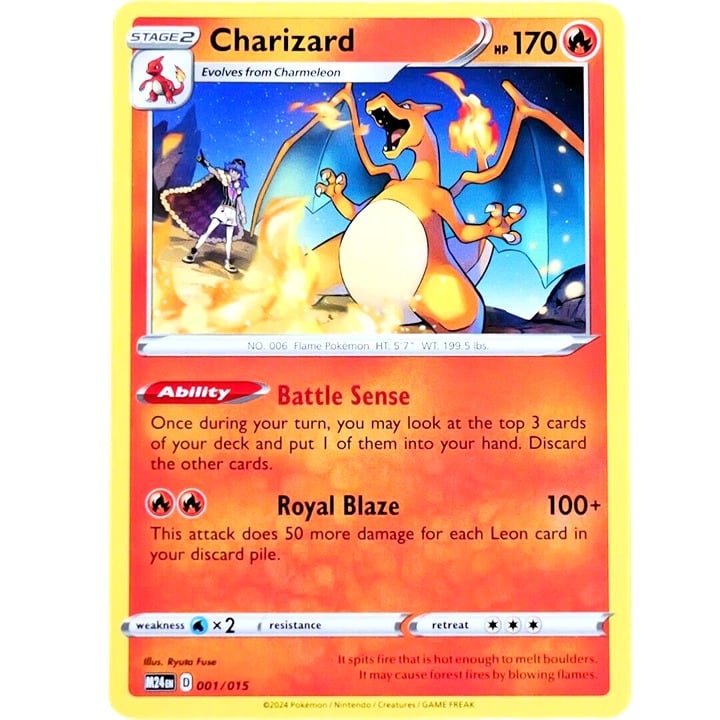 Charizard - Promo Card - Pokemon TCG McDonald's 2024 Promo #001/015