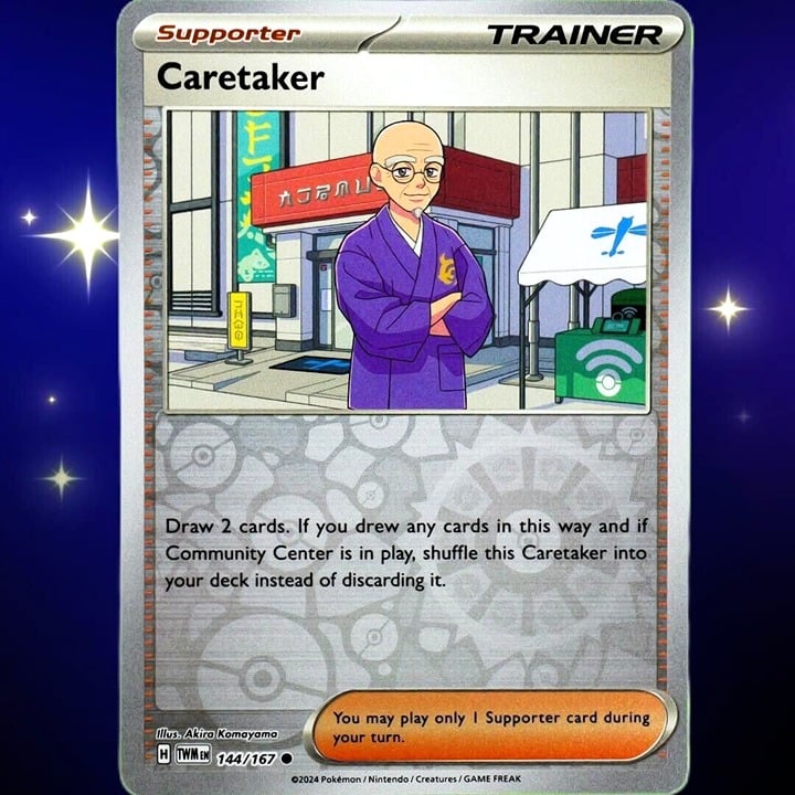 Caretaker - Reverse Holo - Pokemon Scarlet & Violet Twilight Masquerade #144/167