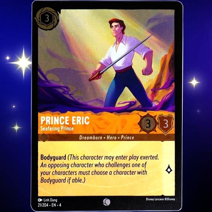 (Foil) Prince Eric Seafaring Prince - Disney Lorcana TCG Ursula's Return #21/204