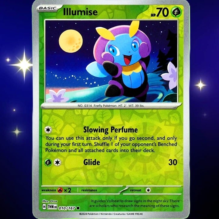 Illumise - Reverse Holo - Pokemon Scarlet & Violet Twilight Masquerade #010/167