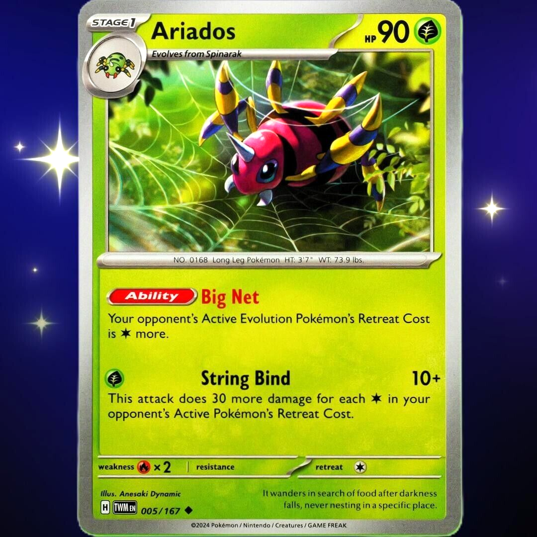 Ariados - Uncommon - Pokemon TCG Scarlet & Violet Twilight Masquerade #005/167