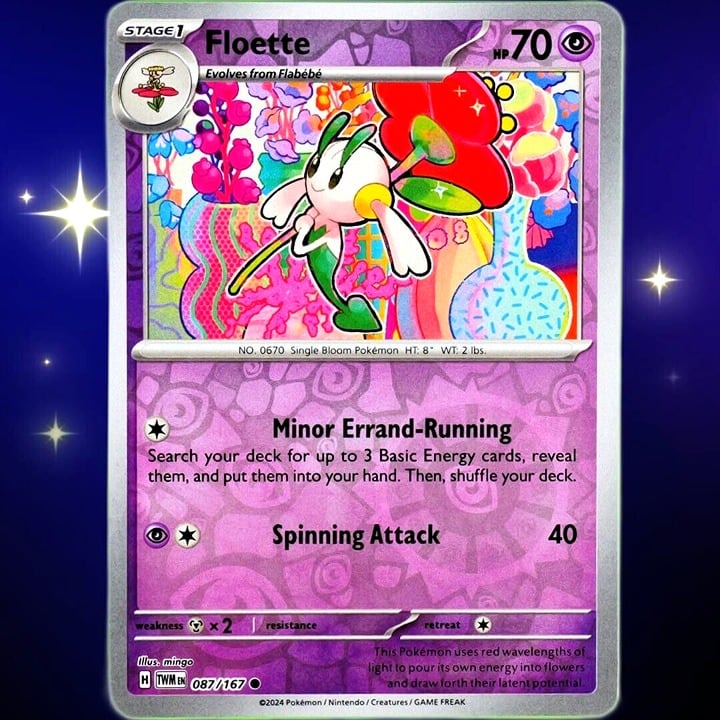 Floette - Reverse Holo - Pokemon Scarlet & Violet Twilight Masquerade #087/167