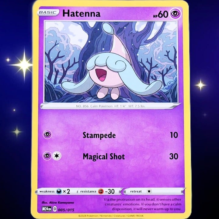 Hatenna - Promo Card - Pokemon TCG McDonald's 2024 Promo #005/015