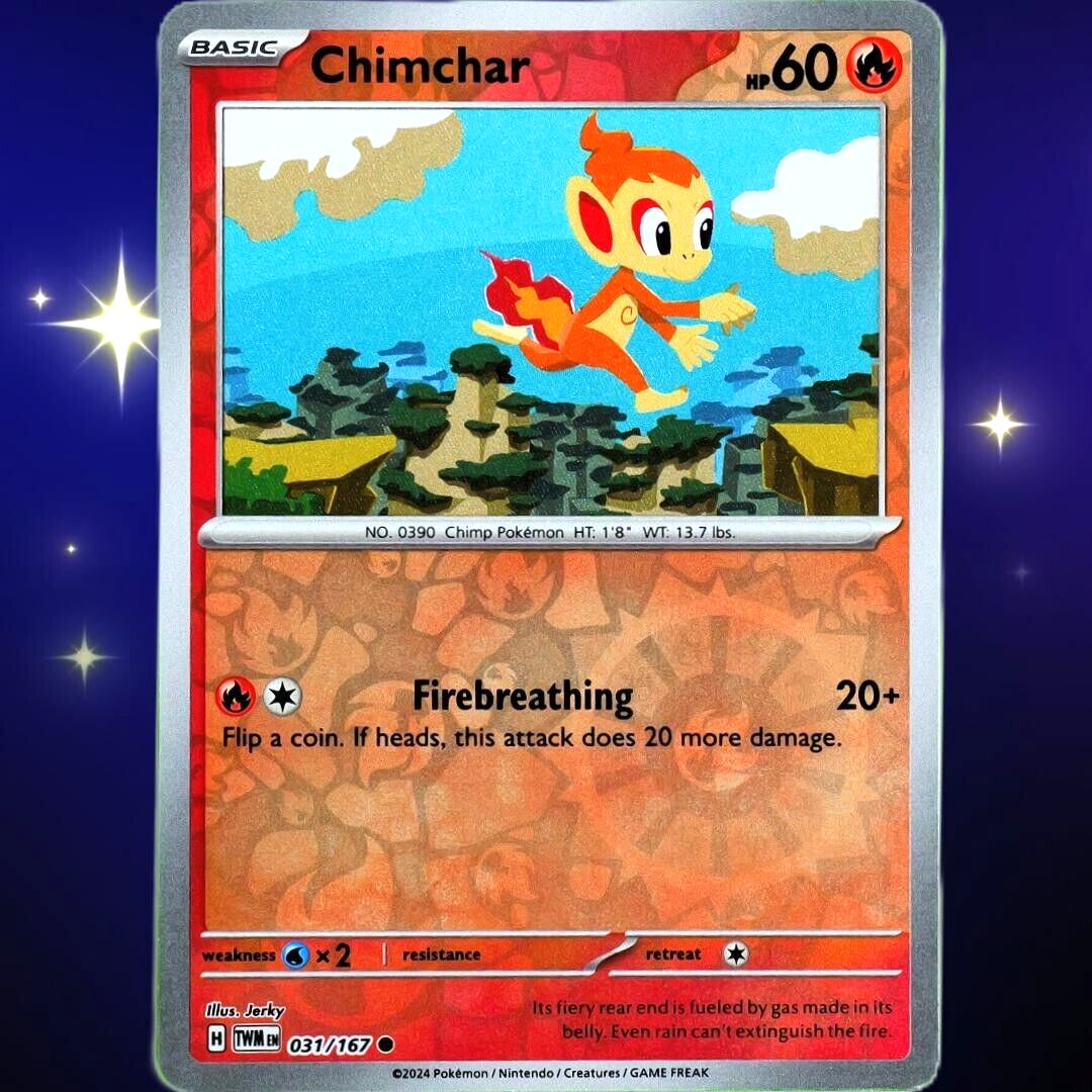 Chimchar - Reverse Holo - Pokemon Scarlet & Violet Twilight Masquerade #031/167