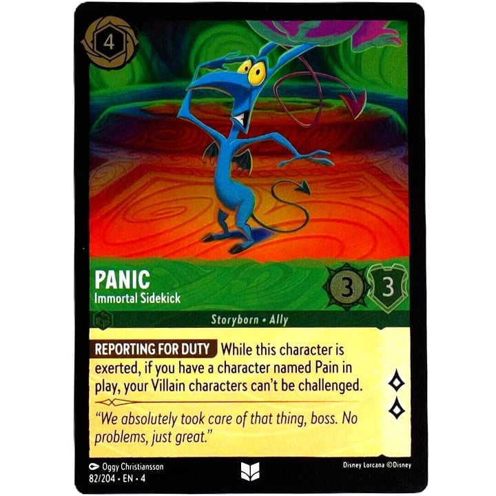 (Foil) Panic Immortal Sidekick - Disney Lorcana TCG Ursula's Return #82/204