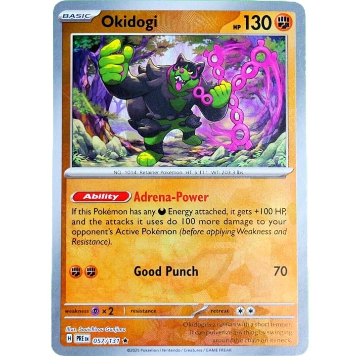 Okidogi - Rare - Poke Ball Pattern - Pokemon TCG Prismatic Evolutions #057/131
