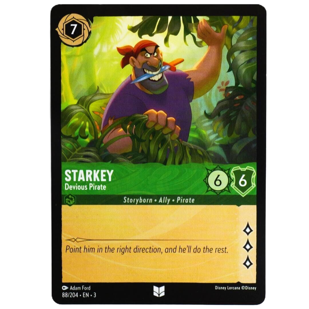 Starkey Devious Pirate - Uncommon - Disney Lorcana TCG Into the Inklands #88/204