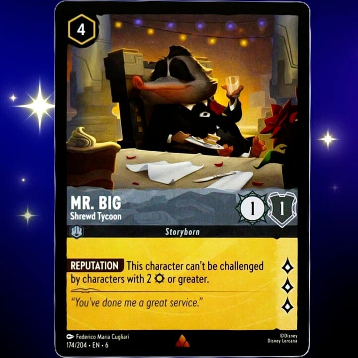 Mr. Big Shrewd Tycoon - Rare - Disney Lorcana TCG Azurite Sea #174/204