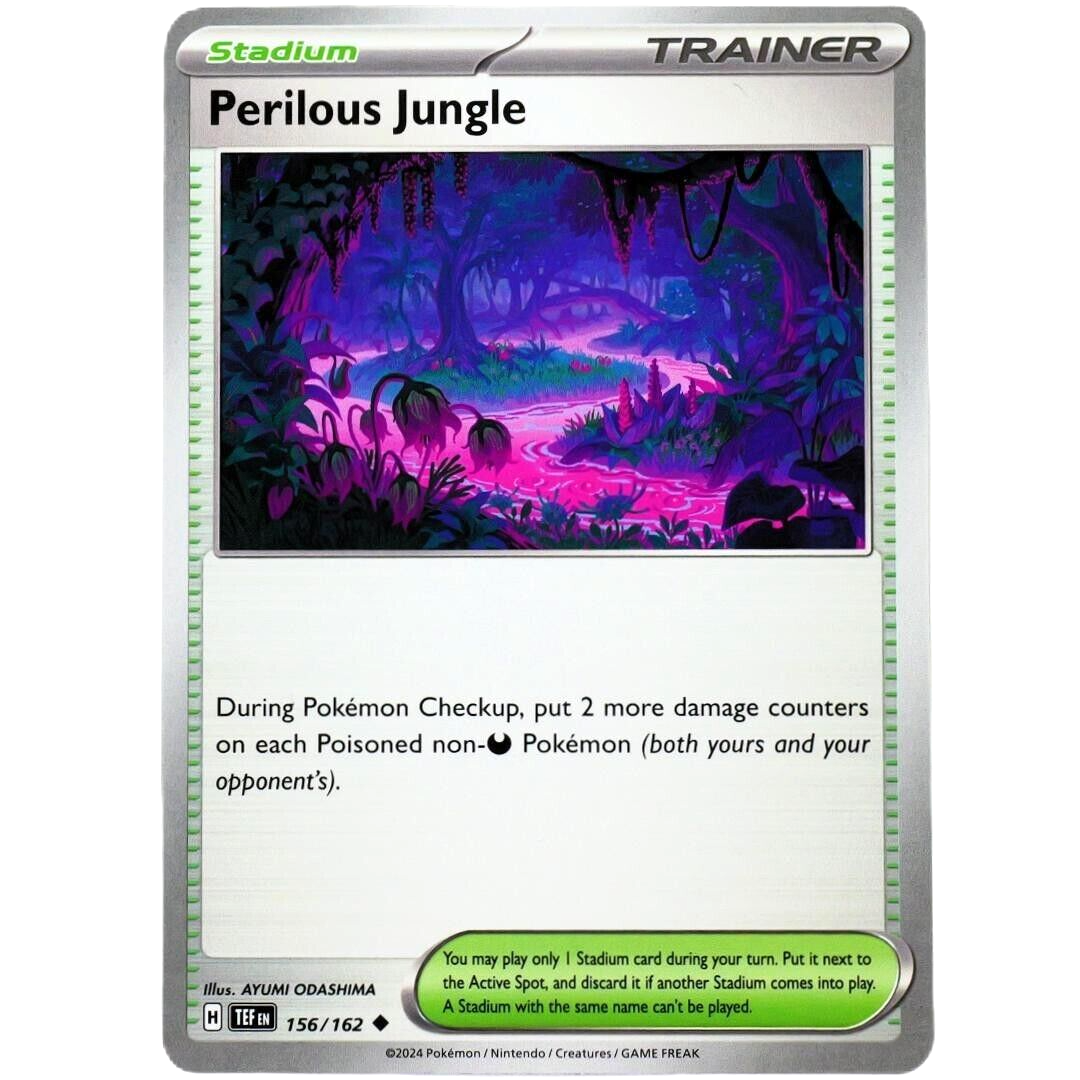Stadium Perilous Jungle - Uncommon - Pokemon TCG Scarlet & Violet Temporal Forces #156/162