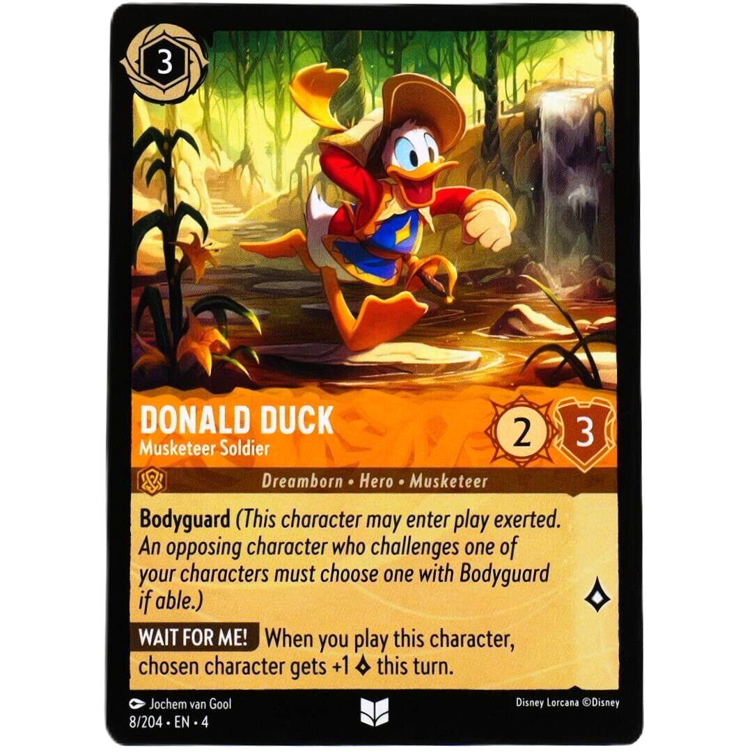 Donald Duck Musketeer Soldier - Uncommon - Disney Lorcana Ursula's Return #8/204