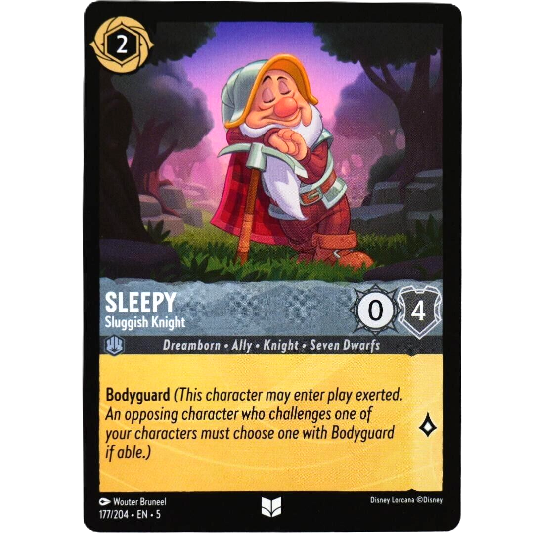 Sleepy Sluggish Knight - Uncommon - Disney Lorcana TCG Shimmering Skies #177/204