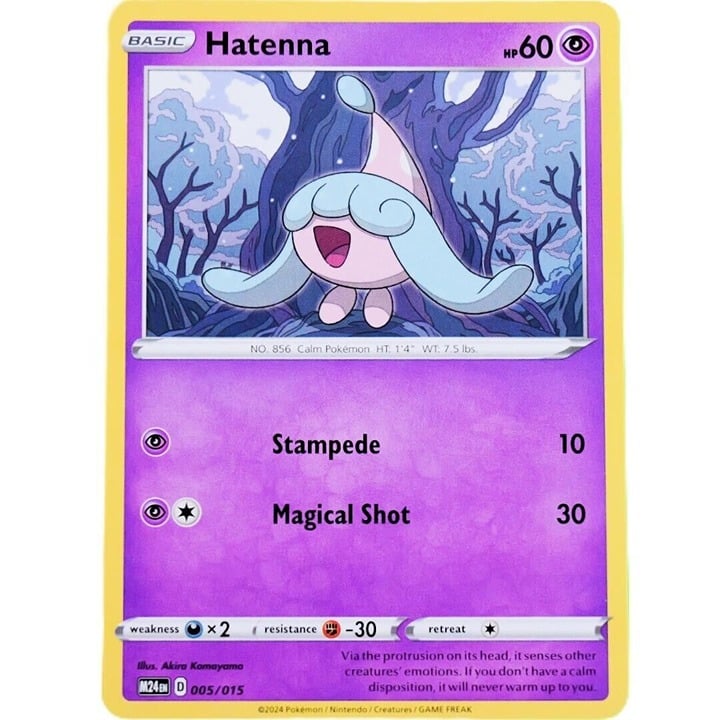 Hatenna - Promo Card - Pokemon TCG McDonald's 2024 Promo #005/015