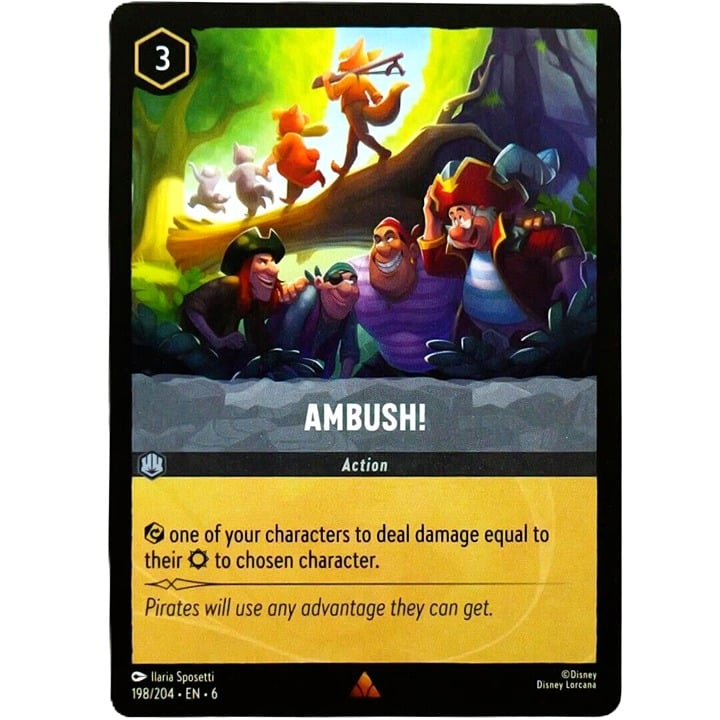 Ambush! - Rare - Disney Lorcana TCG Azurite Sea #198/204