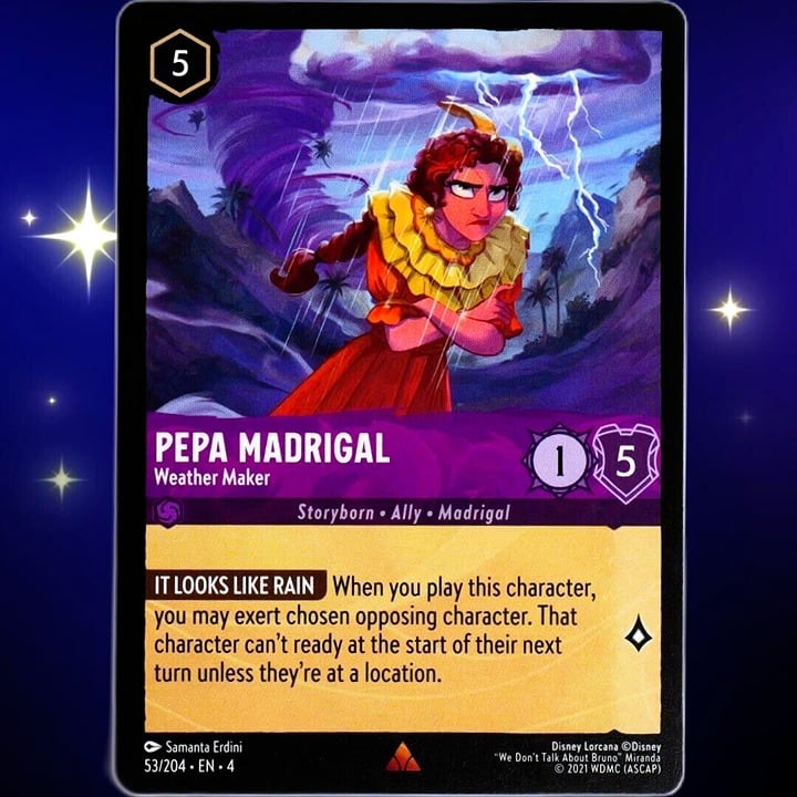 Pepa Madrigal Weather Maker - Rare - Disney Lorcana Ursula's Return #53/204