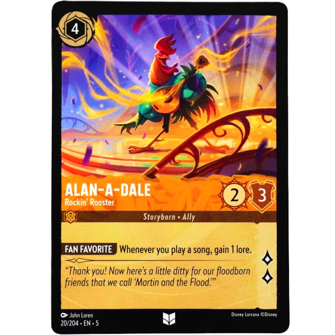 Alan-A-Dale Rockin' Rooster - Disney Lorcana TCG Shimmering Skies #20/204
