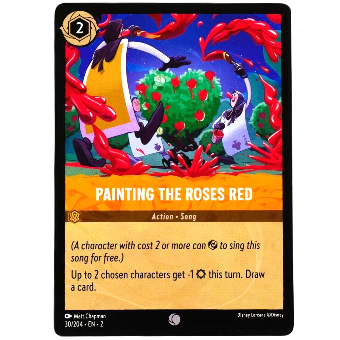 Painting the Roses Red - Common - Disney Lorcana Rise of the Floodborn #30/204