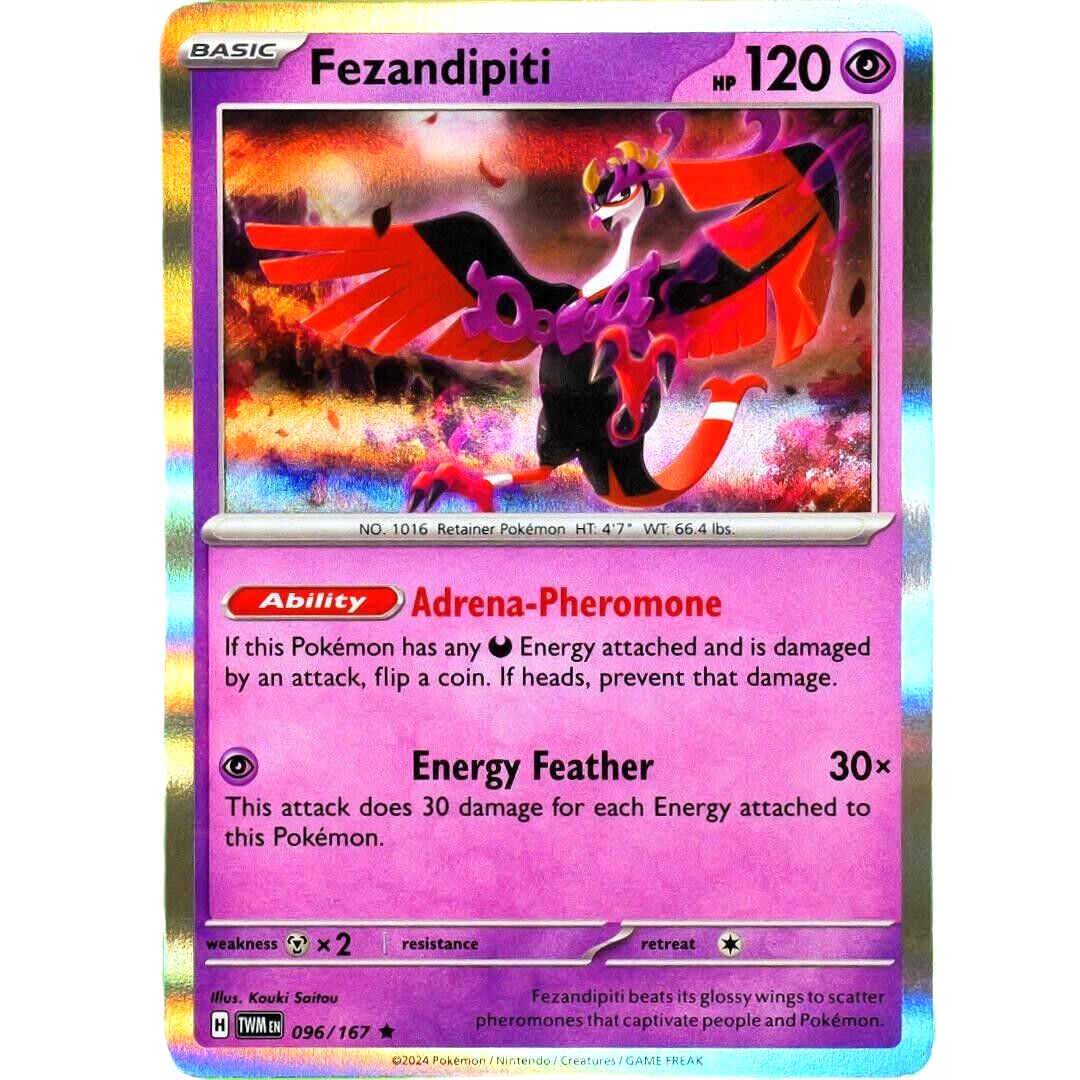 Fezandipiti - Rare Holo - Pokemon Scarlet & Violet Twilight Masquerade #096/167